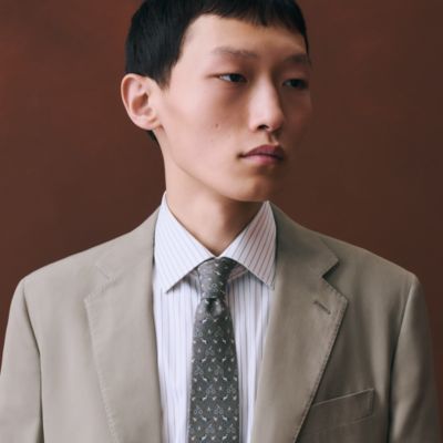 メンズ シルクネクタイ、ボウタイ、ポケットチーフ | Hermès